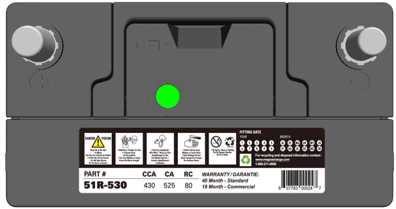 Batterie 51R-530